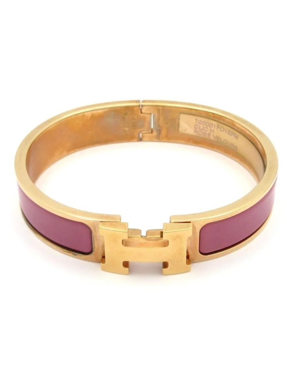 Hermes Bangle Clic Pink Gold Bracelet